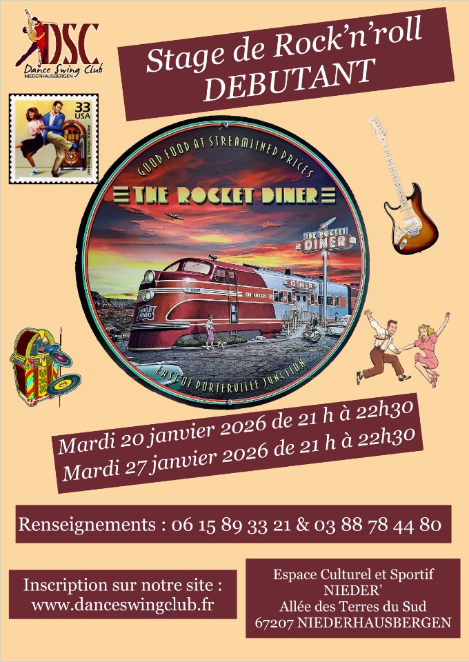 Stage de Rock'n'Roll - niveau DEBUTANT  - Niederhausbergen