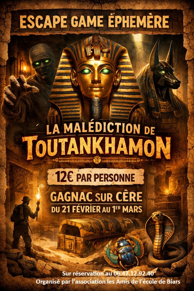 Escape game &eacute;ph&eacute;m&egrave;re III - Gagnac-sur-Cère