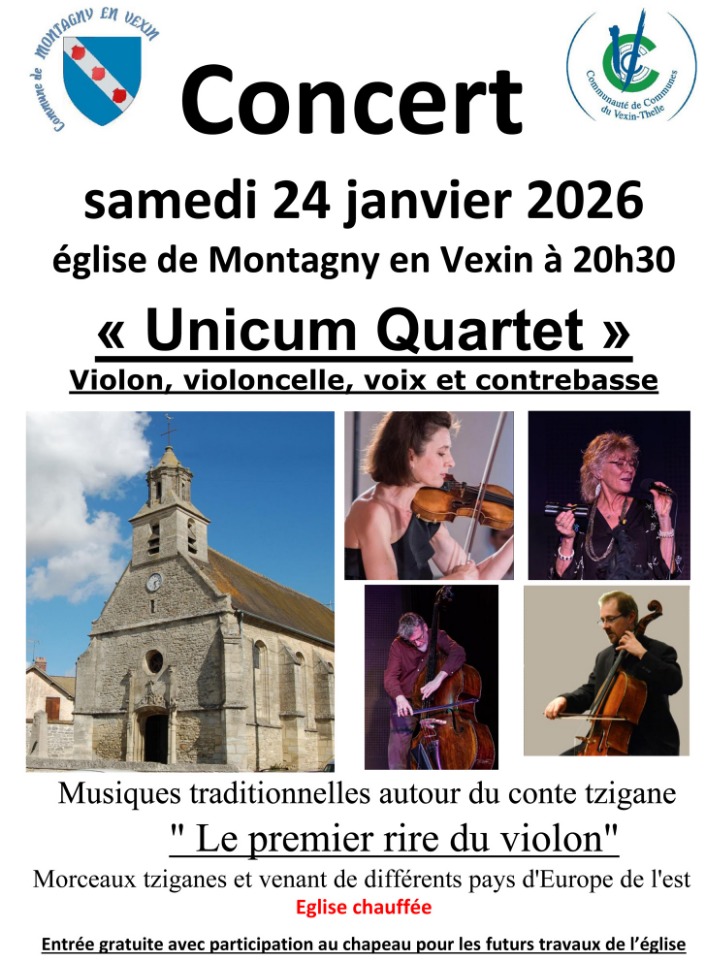 Concert du quatuor &laquo; Unicum Quartett &raquo; musiques tziganes  - Montagny-en-Vexin