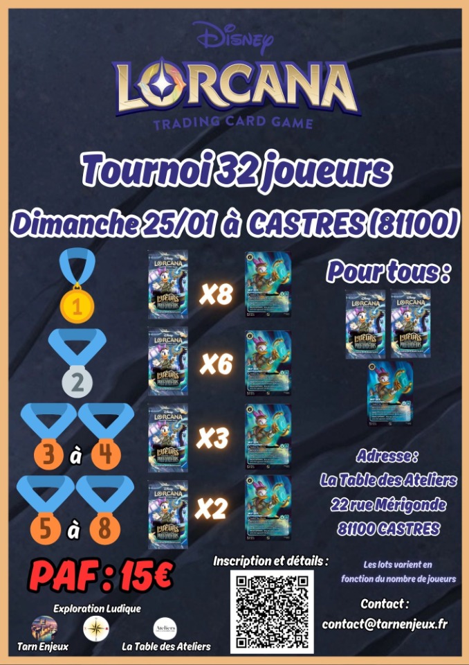 Championnat de Set Lorcana - Les Lueurs des Profondeurs - 32 joueurs - Castres