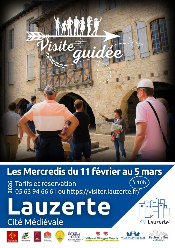 Visites guid&eacute;es pendant les vacances scolaires de f&eacute;vrier - Lauzerte