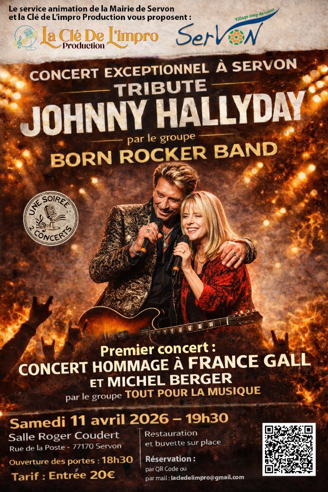 Une soir&eacute;e 2 concerts hommages&nbsp;: France GALL et Johnny HALLYDAY - Servon
