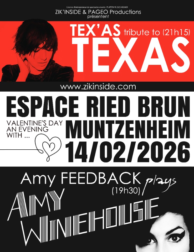 Valentine's Day an Evening with Amy Winehouse & Texas - Muntzenheim