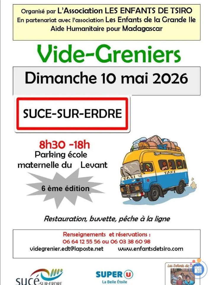 VIDE GRENIER SOLIDAIRE - Sucé-sur-Erdre