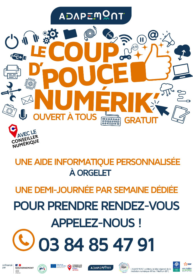 Le Coup d'pouce num&eacute;rik' - Orgelet