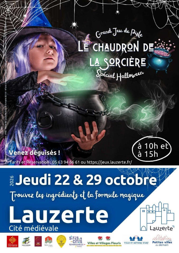Grand jeu de piste sp&eacute;cial Halloween&nbsp;: le Chaudron de la sorci&egrave;re - Lauzerte