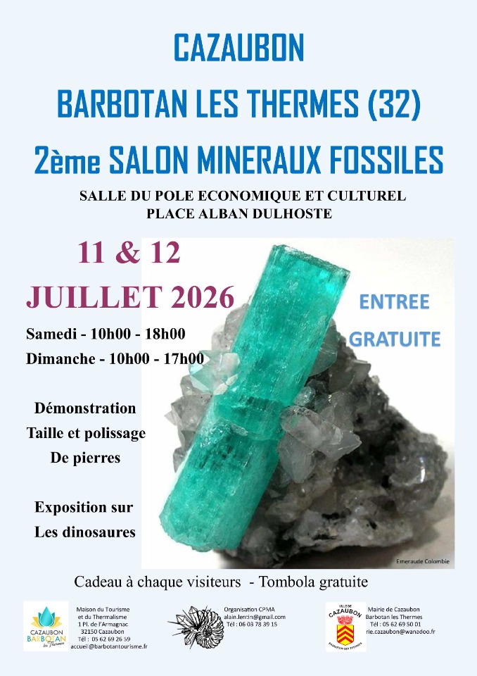 2&egrave;me Salon Min&eacute;raux Fossiles Bijoux - Cazaubon