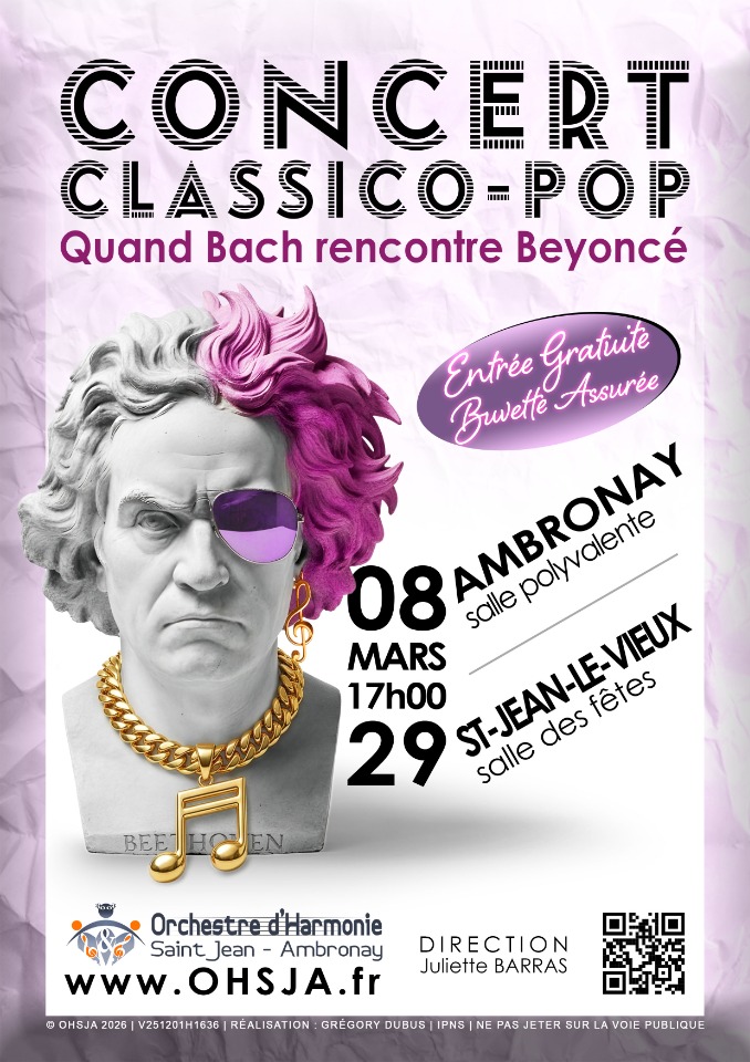 Concert de printemps Classico-Pop de l'OHSJA &agrave; Ambronay - Ambronay