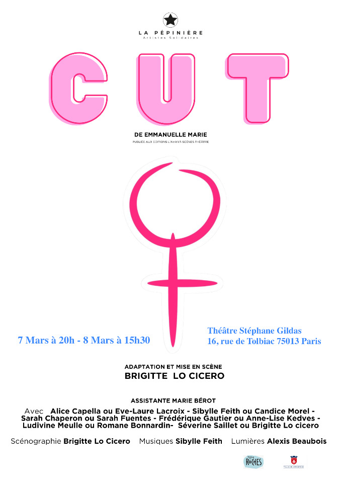 CUT une pi&egrave;ce de th&eacute;&acirc;tre avec 6 com&eacute;diennes - Paris