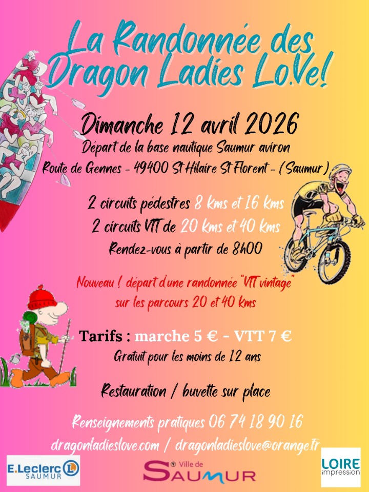 La randonn&eacute;e des "Dragon Ladies Lo.Ve" - Saumur