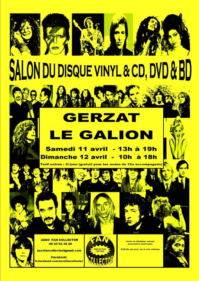 SALON DU DISQUE VINYL & CD, DVD & BD - Gerzat