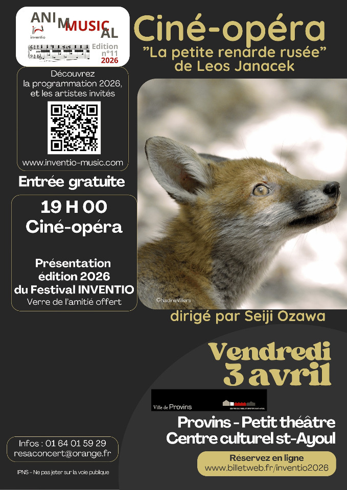 Cin&eacute;-op&eacute;ra&nbsp;: La petite renarde rus&eacute;e de Leos Janacek - Provins