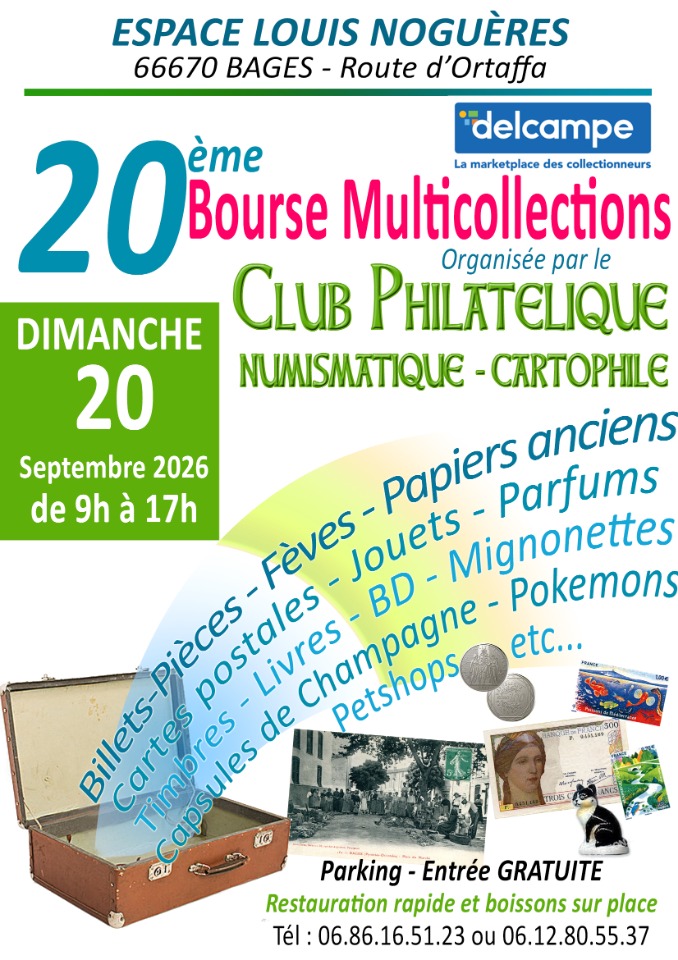 20eme Bourse Multicollections &agrave; Bages (66) - Bages