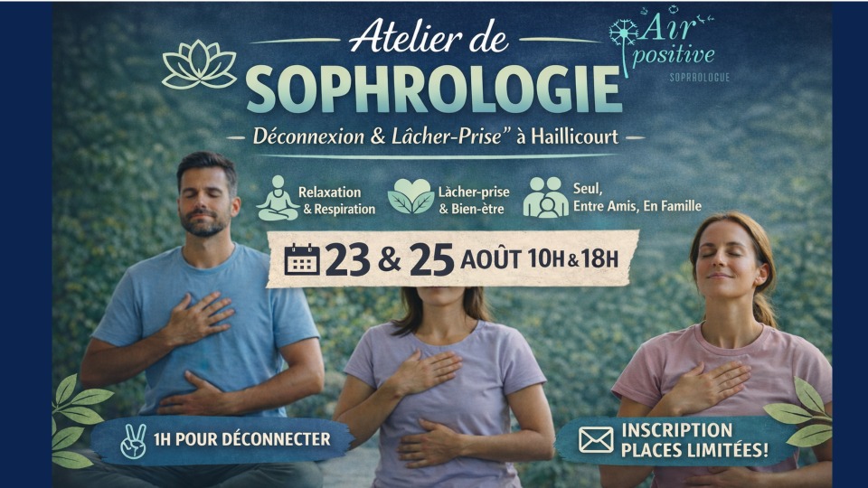 🌿 Atelier Sophrologie&nbsp;: D&eacute;connexion & L&acirc;cher-prise &agrave; Haillicourt - Haillicourt