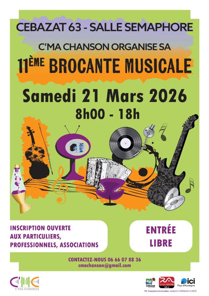 Brocante Musicale (11&egrave;me &eacute;dition) - Cébazat