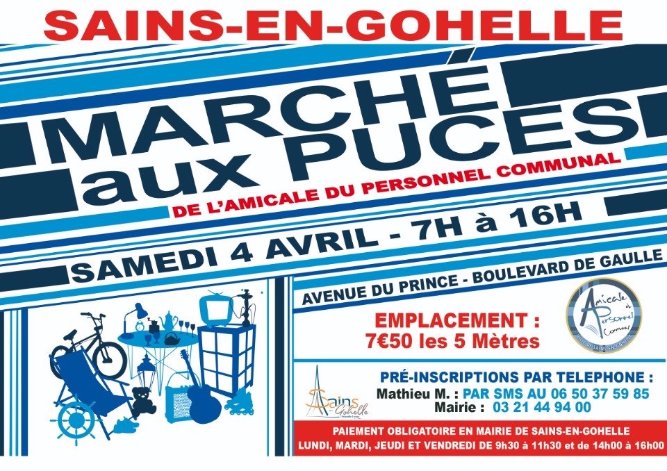 March&eacute; aux Puces de l'Amicale du Personnel Communal - Sains-en-Gohelle