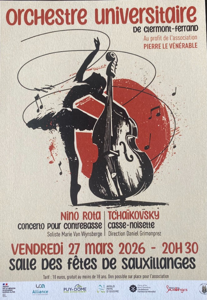 Concert de l'orchestre universitaire de Clermont-Ferrand - Sauxillanges