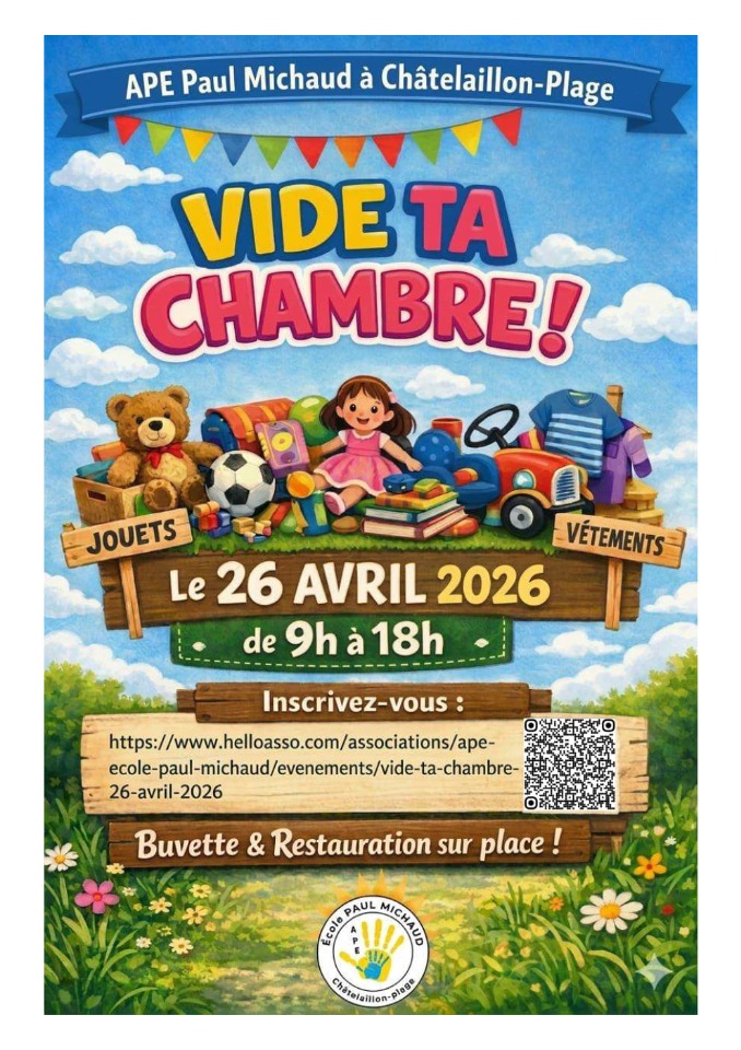 Vide ta chambre (APE PAUL MICHAUD) - Châtelaillon-Plage