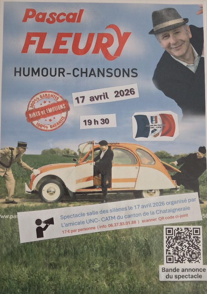 Spectacle humour chanson avec Pascal Fleury - La Châtaigneraie