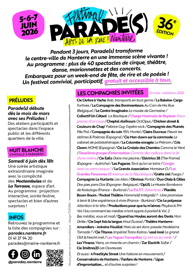 Parade(s) - Festival des arts de la rue de Nanterre - Nanterre