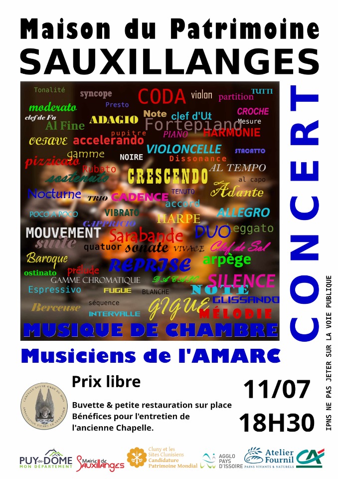 Concert de Musique de Chambre avec l'AMARC - Sauxillanges
