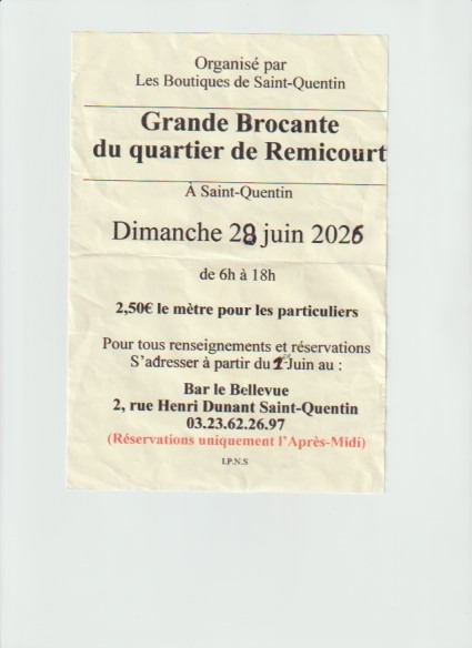 Grande brocante - Saint-Quentin