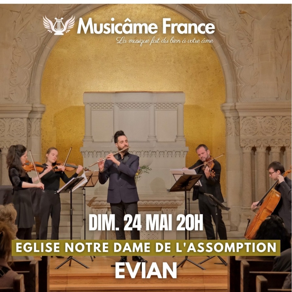Concert &agrave; Evian&nbsp;: Bach, Vivaldi, Mozart, Caccini, Cantemir, Saint-Sa&euml;n - Évian-les-Bains