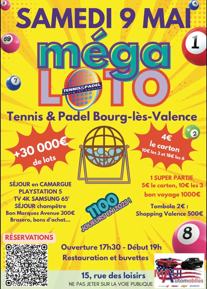 M&eacute;ga Loto Tennis et Padel - Bourg-lès-Valence