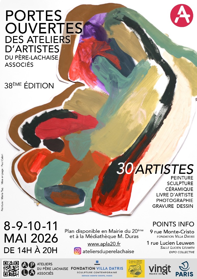 38e &eacute;dition des Portes ouvertes des Ateliers du P&egrave;re Lachaise Associ&eacute;s - Paris