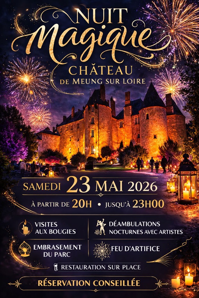 Nuit Magique au Ch&acirc;teau de Meung-sur-Loire (Loiret &ndash; 45) - Meung-sur-Loire