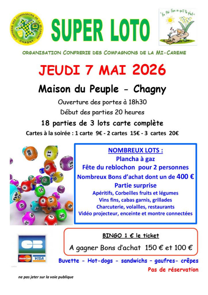 LOTO compagnons de la Mi-Car&ecirc;me - Chagny