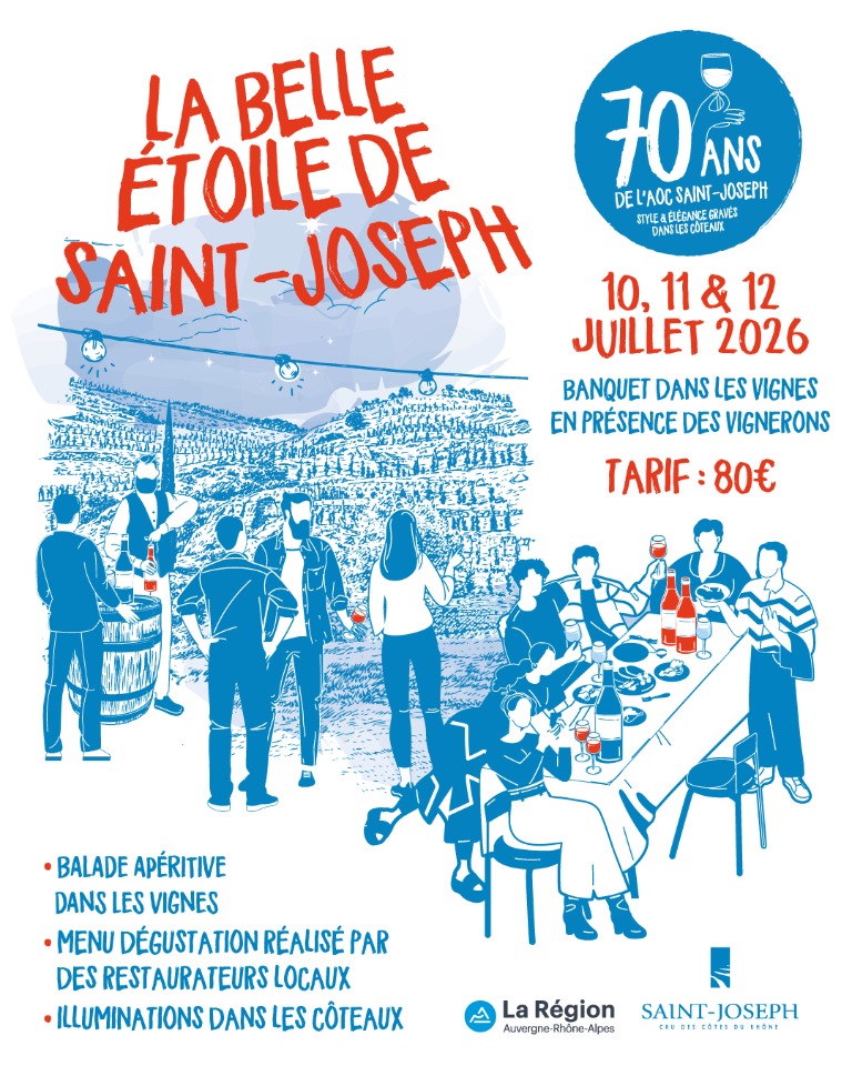 La Belle &Eacute;toile de Saint-Joseph&nbsp;: l'appellation f&ecirc;te ses 70 ans&nbsp;! - Mauves