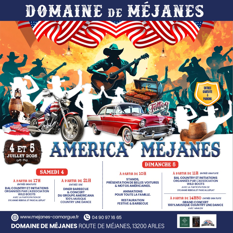 Am&eacute;rica'M&eacute;janes, journ&eacute;es am&eacute;ricaines en Camargue - Arles