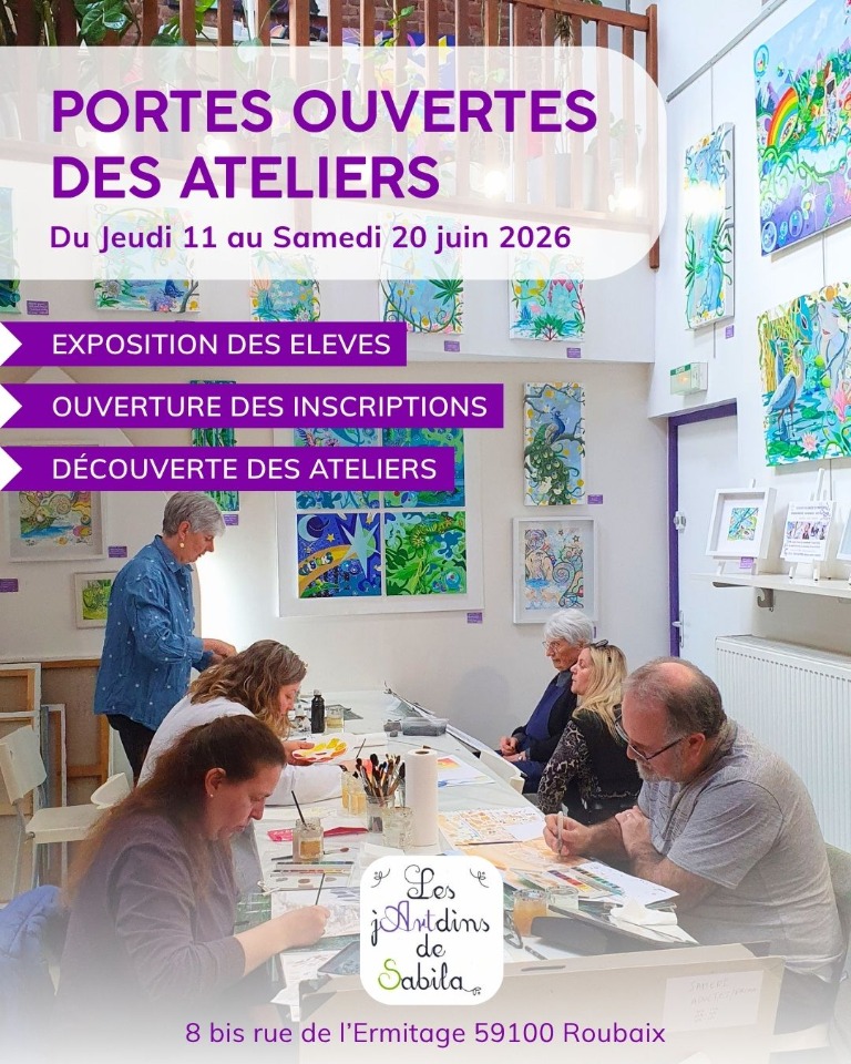 PORTES OUVERTES - Testez un atelier gratuitement&nbsp;! - Roubaix