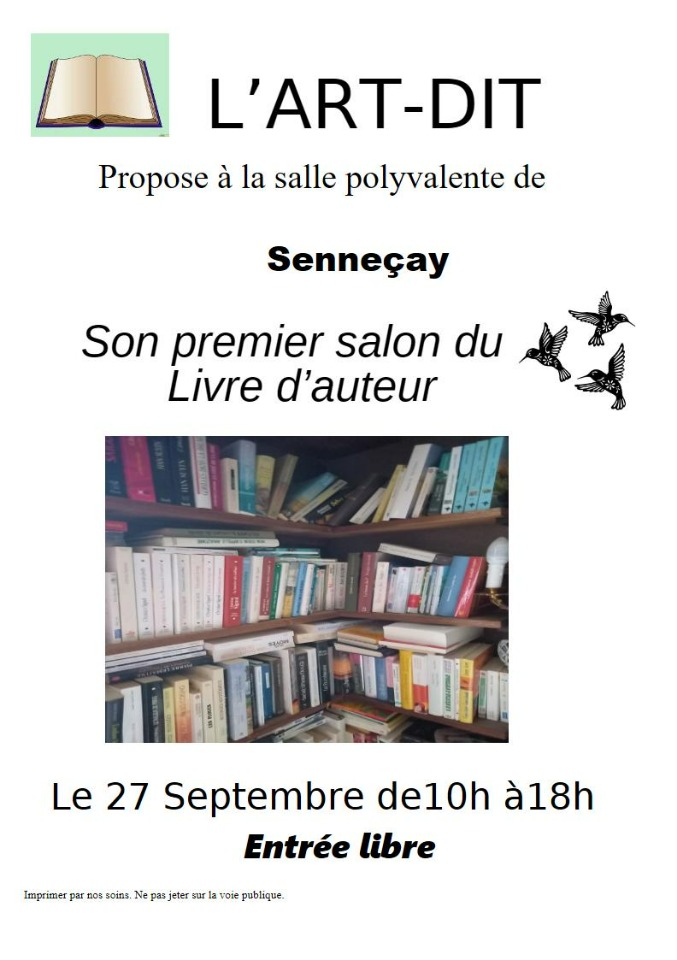 Premier salon du livre d'auteur - Senneçay