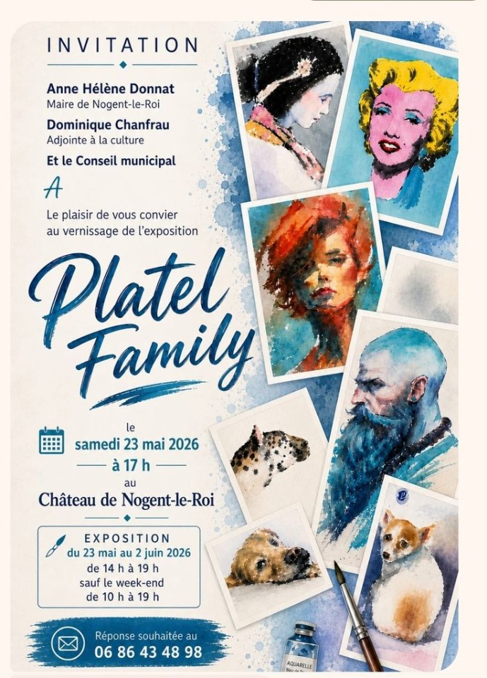L'aquarelliste Jean-Marc Platel et ses proches exposent leurs &oelig;uvres - Nogent-le-Roi