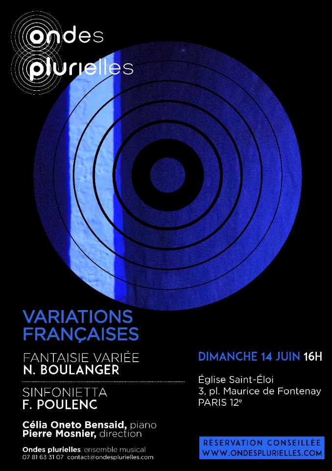 Concert Ondes Plurielles "Variations fran&ccedil;aises" - Paris