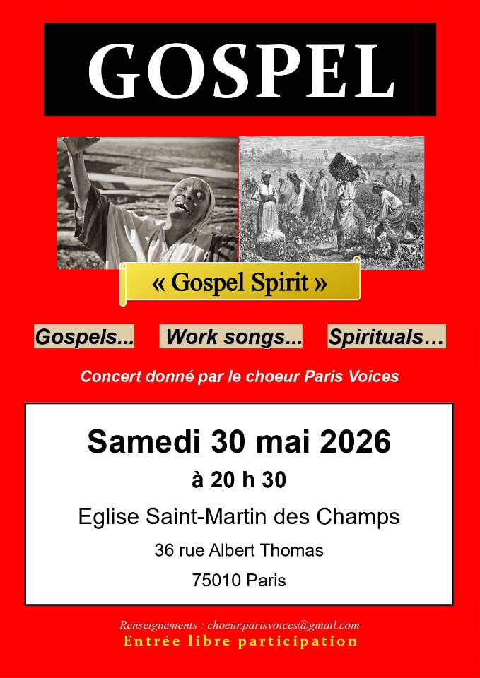 Concert Gospel Spirit - Paris