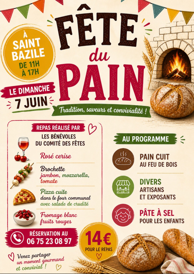 F&ecirc;te du pain - Saint-Bazile
