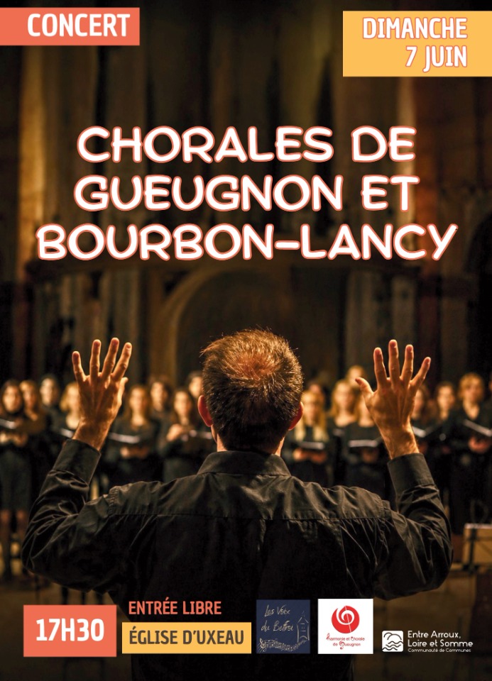 Concert de chorales&nbsp;: LES VOIX DU BEFFROI et la CHORALE de Gueugnon - Uxeau