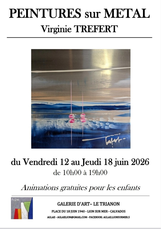 Virginie Trefert, peinture sur m&eacute;tal - Lion-sur-Mer