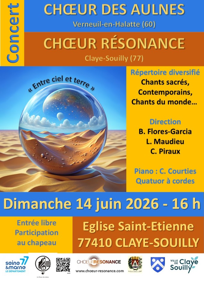 Concert choral "Entre ciel et terre" - Claye-Souilly