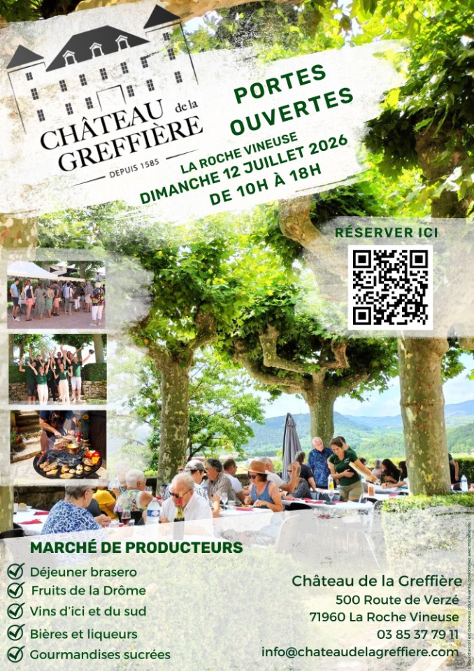 Porte ouverte du Ch&acirc;teau de la Greffi&egrave;re - La Roche-Vineuse