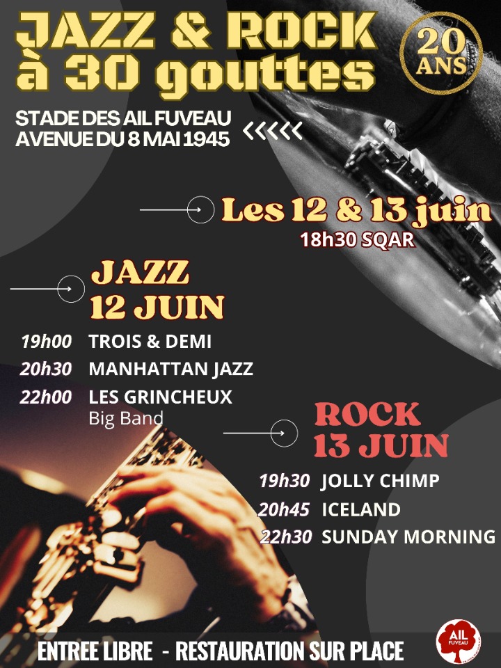 JAZZ ET ROCK A 30 GOUTTES - Fuveau