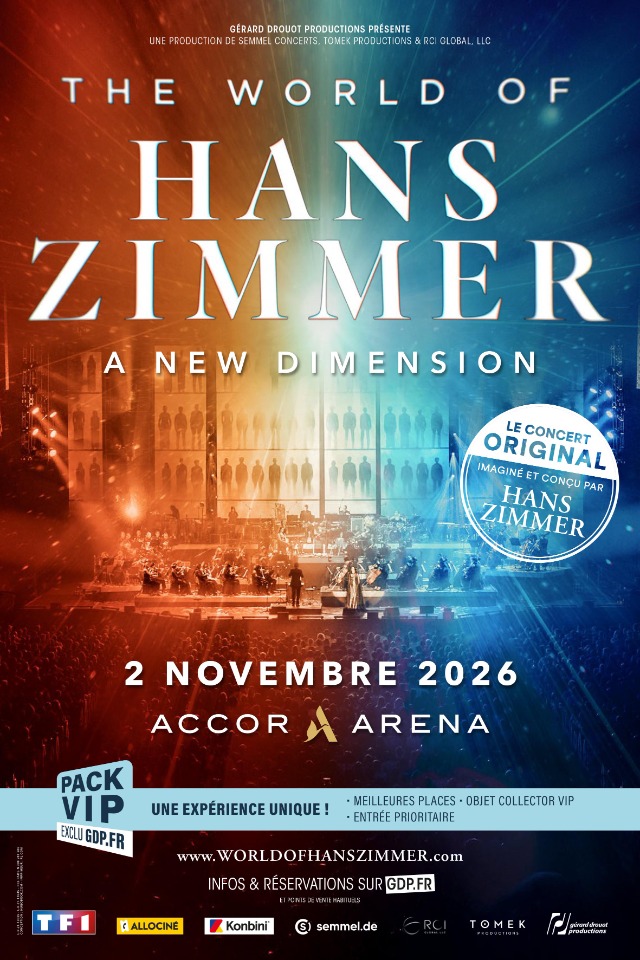 The World of Hans Zimmer, A New Dimension &agrave; Paris le 02 novembre 2026 - Paris