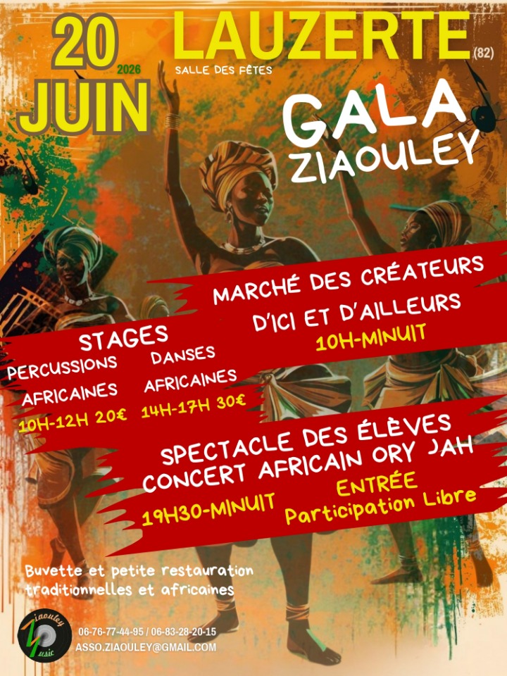 Stages Percussions et Danses Africaines - Lauzerte