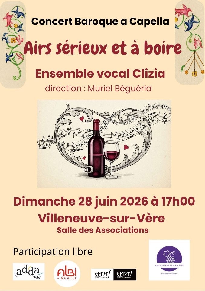 Ensemble Vocal Clizia - Concert baroque a capella  - Villeneuve-sur-Vère