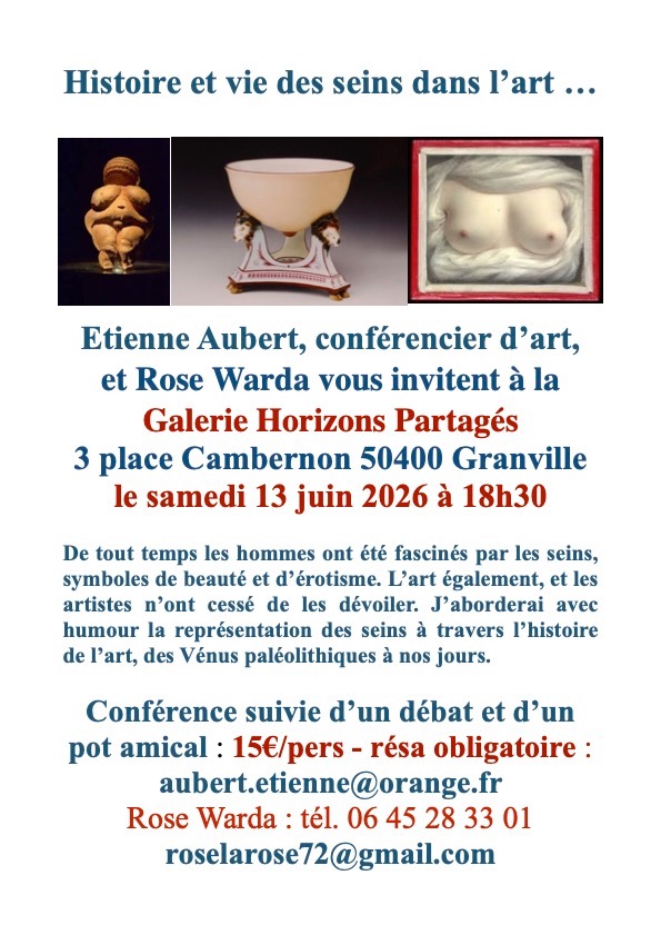 Conf&eacute;rence Histoire et vie des Seins dans l'art - Granville