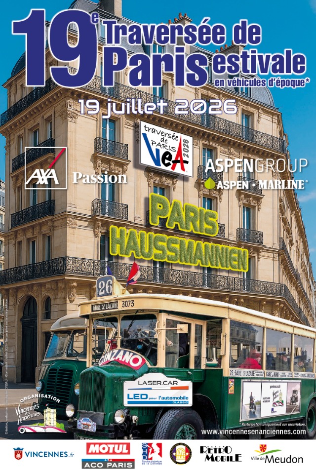 19e Travers&eacute;e de Paris en v&eacute;hicules d'&eacute;poque - Vincennes