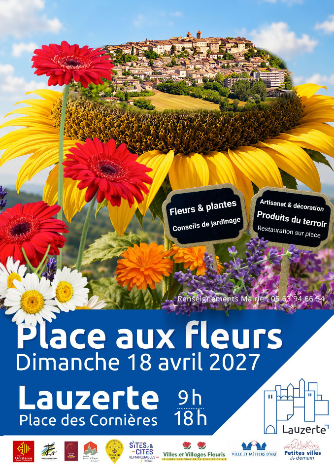 Place aux Fleurs - dimanche 18 avril 2027 - Lauzerte